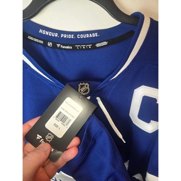 Fanatics Toronto Maple Leafs John Tavares Breakaway Home Jersey Blue L NWT - Picture 3 of 6